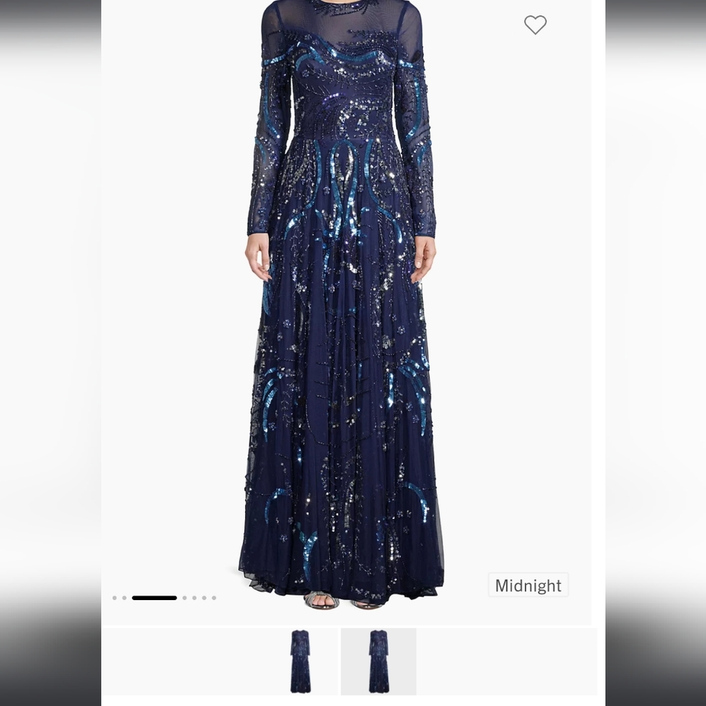Mac Duggal Navy Gown Size 8